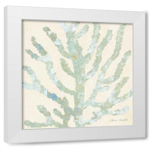 Coral Vision on Cream I White Modern Wood Framed Art Print by Loreth, Lanie