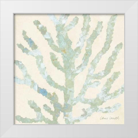 Coral Vision on Cream I White Modern Wood Framed Art Print by Loreth, Lanie