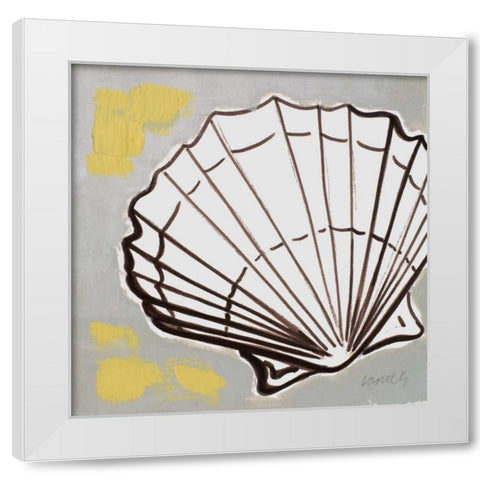 Modern Shell I White Modern Wood Framed Art Print by Loreth, Lanie