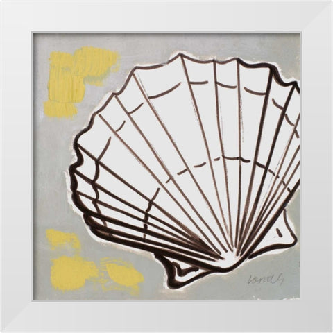 Modern Shell I White Modern Wood Framed Art Print by Loreth, Lanie