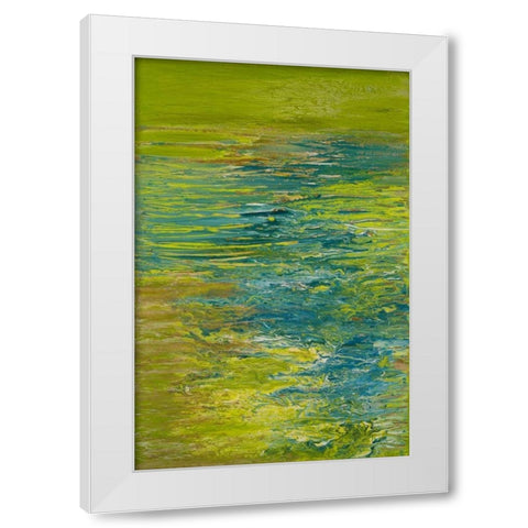 The Lake White Modern Wood Framed Art Print by Mercado, M.