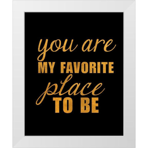 Dance and Be II White Modern Wood Framed Art Print by SD Graphics Studio