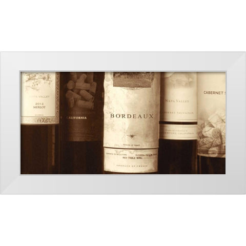 Wine White Modern Wood Framed Art Print by Peck, Gail
