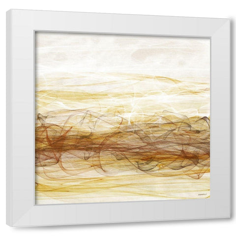 Sunshine Dance II White Modern Wood Framed Art Print by Meneely, Dan