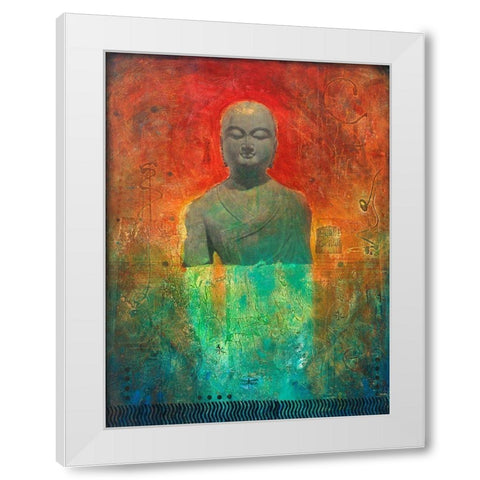 The Guardian White Modern Wood Framed Art Print by Meneely, Dan