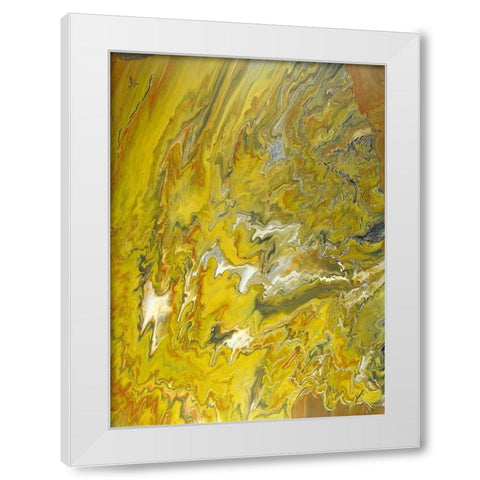 Golden Peak White Modern Wood Framed Art Print by Gonzalez, Roberto