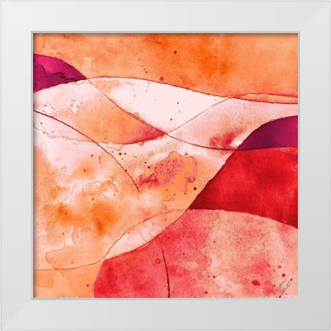 Rose Fantasy I White Modern Wood Framed Art Print by Loreth, Lanie