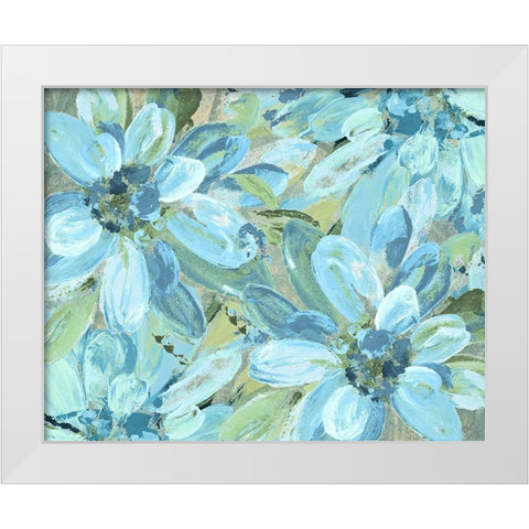Celestial Blooms White Modern Wood Framed Art Print by Loreth, Lanie