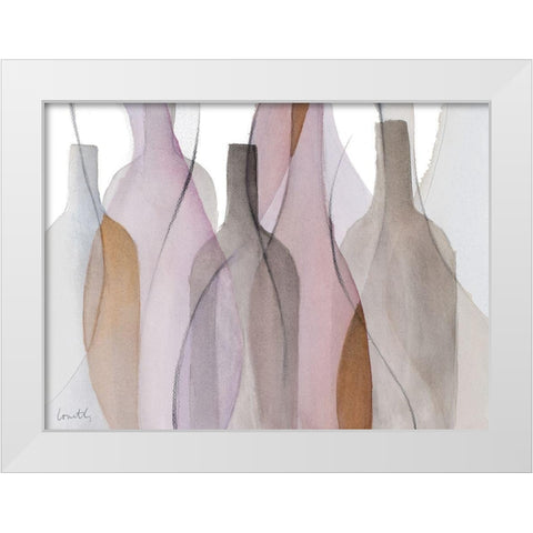 Midnight Crowd White Modern Wood Framed Art Print by Loreth, Lanie