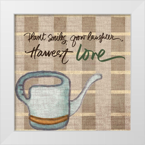 Harvest Love White Modern Wood Framed Art Print by Medley, Elizabeth