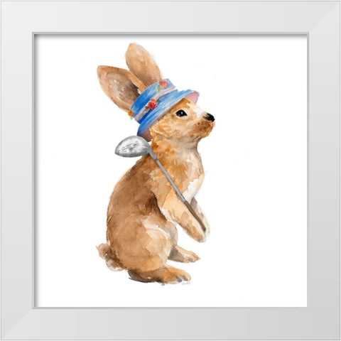 Trendy Meadow Buddy I (Golf Club) White Modern Wood Framed Art Print by Loreth, Lanie