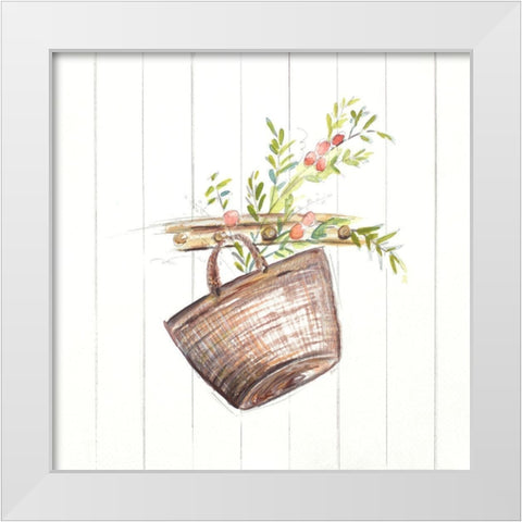 Ramitas II White Modern Wood Framed Art Print by Pinto, Patricia