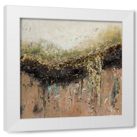 Earth White Modern Wood Framed Art Print by Pinto, Patricia