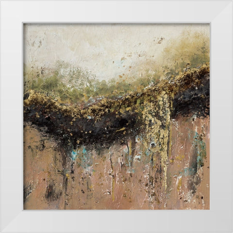 Earth White Modern Wood Framed Art Print by Pinto, Patricia