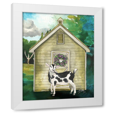 Goat Shed II White Modern Wood Framed Art Print by Medley, Elizabeth