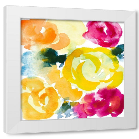 Sunny and Carefree I White Modern Wood Framed Art Print by Loreth, Lanie