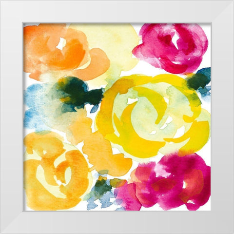 Sunny and Carefree I White Modern Wood Framed Art Print by Loreth, Lanie