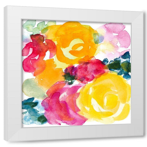 Sunny and Carefree II White Modern Wood Framed Art Print by Loreth, Lanie