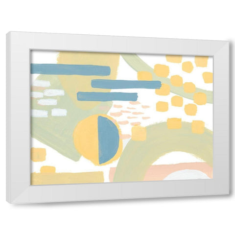 To The Tune White Modern Wood Framed Art Print by Loreth, Lanie