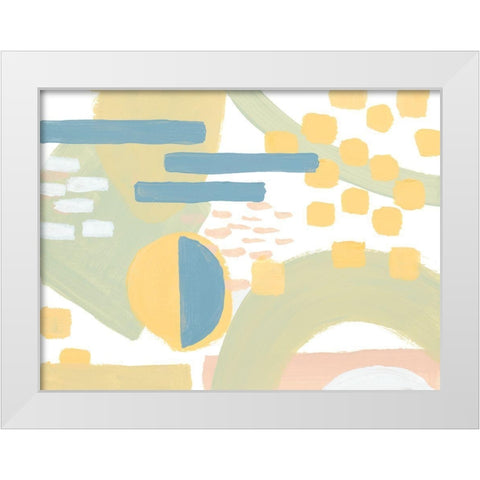 To The Tune White Modern Wood Framed Art Print by Loreth, Lanie