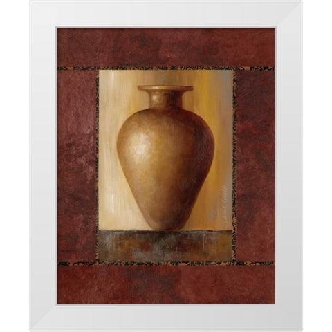 Taramind Pottery Vase White Modern Wood Framed Art Print by Loreth, Lanie