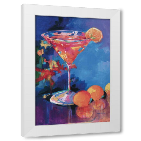 L.A. Cosmo White Modern Wood Framed Art Print by Slivka, Jane