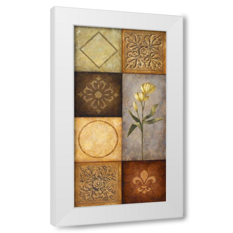 Simplicity I White Modern Wood Framed Art Print by Marcon, Michael