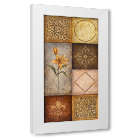 Simplicity II White Modern Wood Framed Art Print by Marcon, Michael