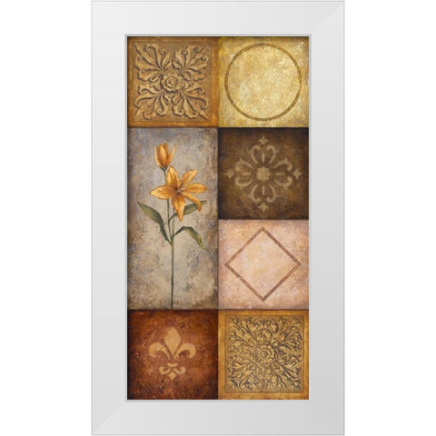 Simplicity II White Modern Wood Framed Art Print by Marcon, Michael