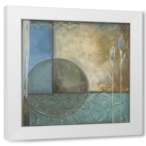 Inspiration in Blue II White Modern Wood Framed Art Print by Pinto, Patricia