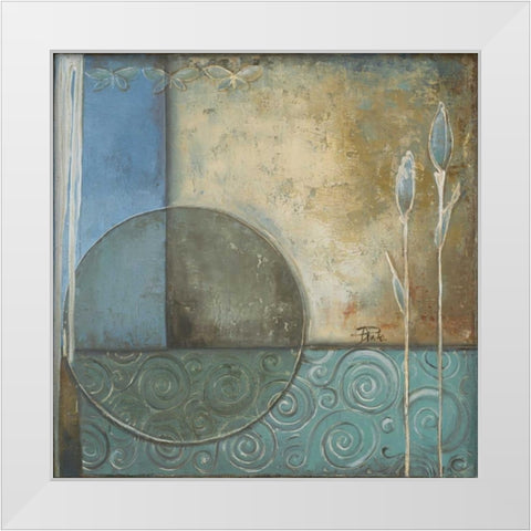 Inspiration in Blue II White Modern Wood Framed Art Print by Pinto, Patricia