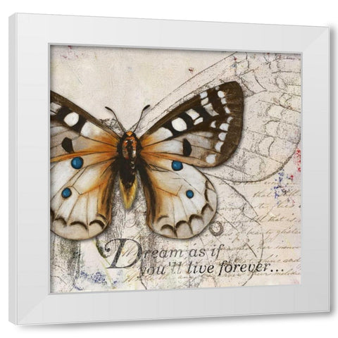 Living your Dreams I White Modern Wood Framed Art Print by Pinto, Patricia