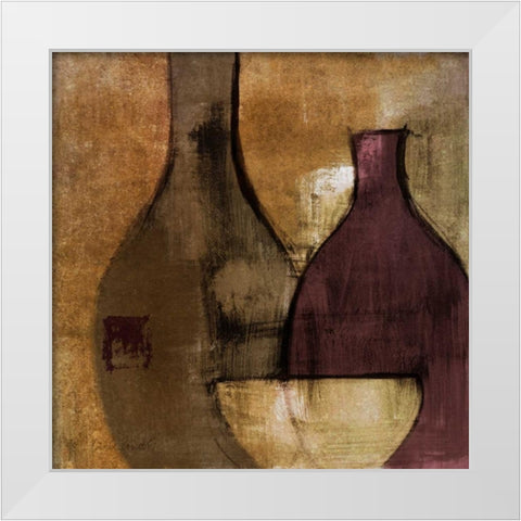 Glass Gathering II White Modern Wood Framed Art Print by Loreth, Lanie