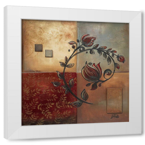 Ornaments I White Modern Wood Framed Art Print by Pinto, Patricia