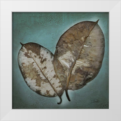 Beauty in Blue I White Modern Wood Framed Art Print by Pinto, Patricia