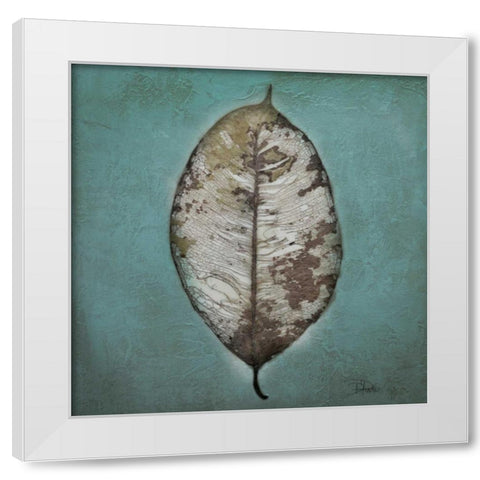 Beauty in Blue II White Modern Wood Framed Art Print by Pinto, Patricia