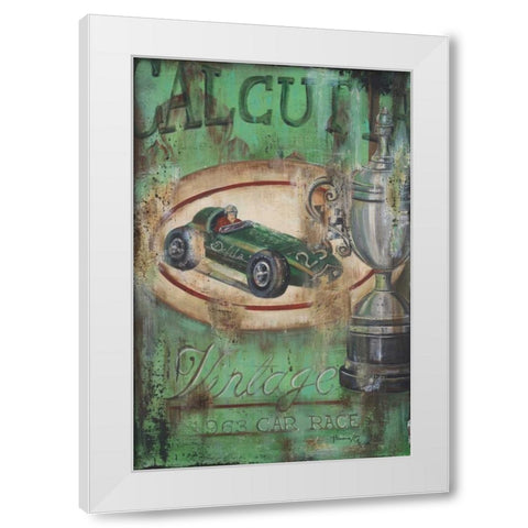 Vintage Calcutta I White Modern Wood Framed Art Print by Hakimipour-Ritter