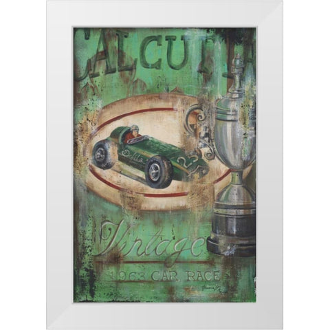 Vintage Calcutta I White Modern Wood Framed Art Print by Hakimipour-Ritter