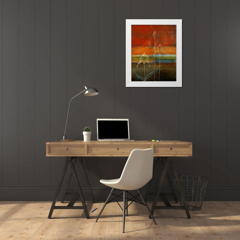 Imagination I White Modern Wood Framed Art Print by Pinto, Patricia