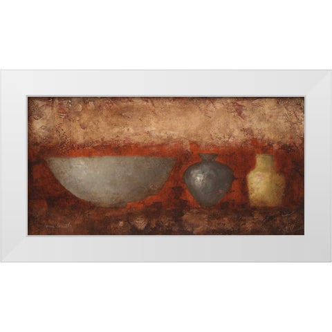 Rustic Vases II White Modern Wood Framed Art Print by Loreth, Lanie