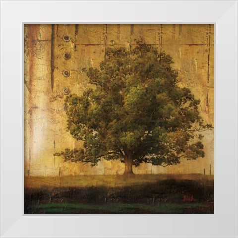 Aged Tree I White Modern Wood Framed Art Print by Pinto, Patricia