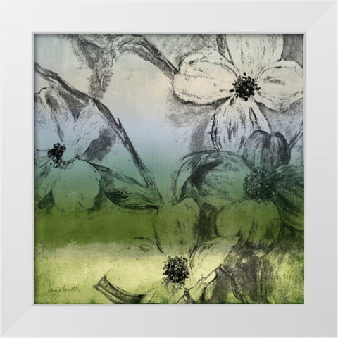 Green Bella Natura I White Modern Wood Framed Art Print by Loreth, Lanie