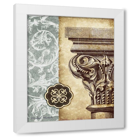 Romanesque I White Modern Wood Framed Art Print by Marcon, Michael