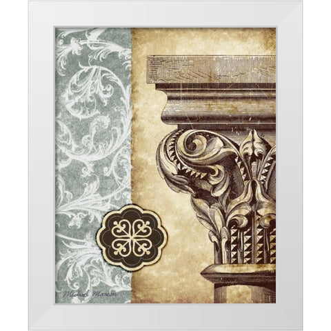 Romanesque I White Modern Wood Framed Art Print by Marcon, Michael