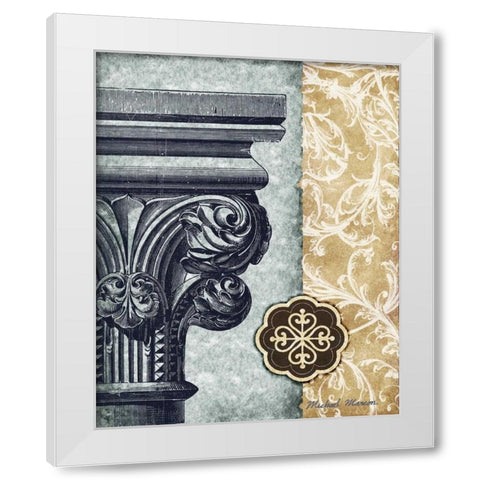Romanesque II White Modern Wood Framed Art Print by Marcon, Michael