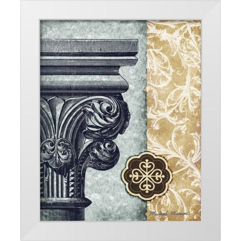 Romanesque II White Modern Wood Framed Art Print by Marcon, Michael
