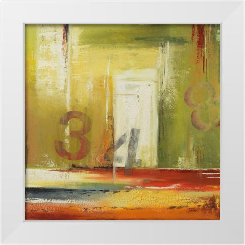 House 34 White Modern Wood Framed Art Print by Pinto, Patricia