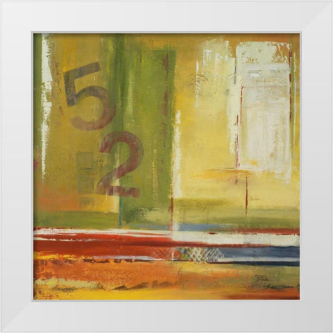 House 52 White Modern Wood Framed Art Print by Pinto, Patricia