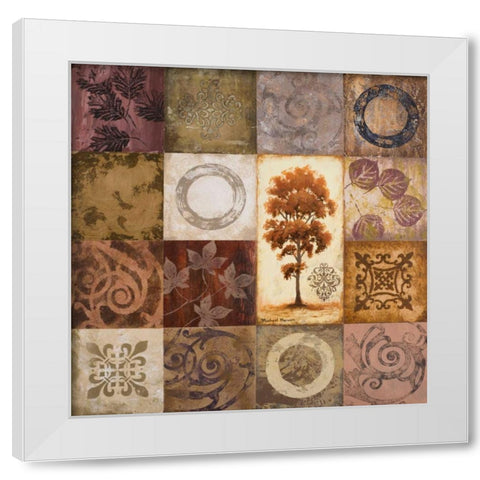 Contemporary Autumn I White Modern Wood Framed Art Print by Marcon, Michael