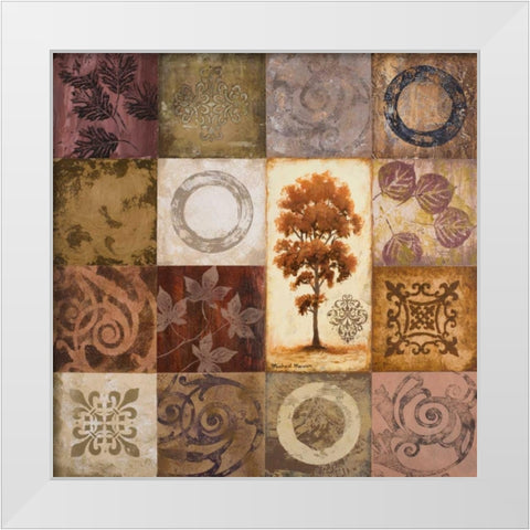 Contemporary Autumn I White Modern Wood Framed Art Print by Marcon, Michael